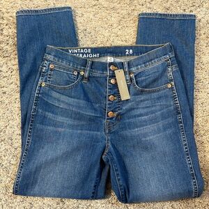 J. Crew Vintage Slim Straight Leg Jeans NWT 28”
